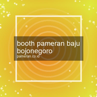 Booth Pameran Baju Bojonegoro