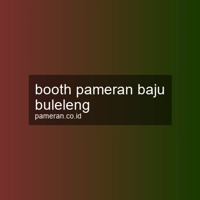Booth Pameran Baju Buleleng