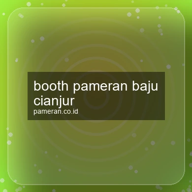 Booth Pameran Baju Cianjur