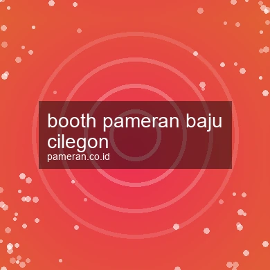 Booth Pameran Baju Cilegon