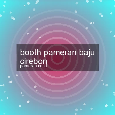 Booth Pameran Baju Cirebon