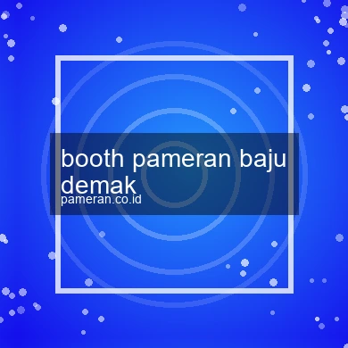 Booth Pameran Baju Demak