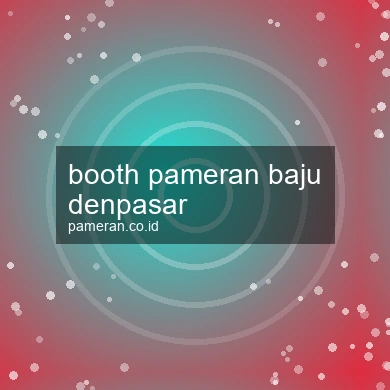 Booth Pameran Baju Denpasar