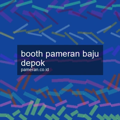 Booth Pameran Baju Depok