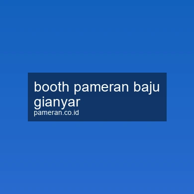 Booth Pameran Baju Gianyar