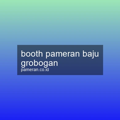 Booth Pameran Baju Grobogan