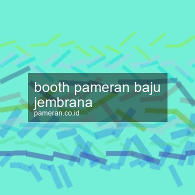 Booth Pameran Baju Jembrana