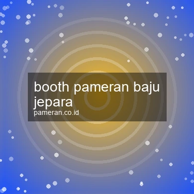 Booth Pameran Baju Jepara