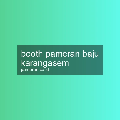 Booth Pameran Baju Karangasem