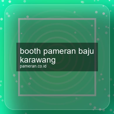 Booth Pameran Baju Karawang