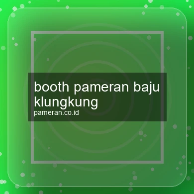 Booth Pameran Baju Klungkung