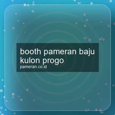 Booth Pameran Baju Kulon Progo