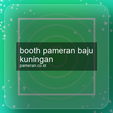 Booth Pameran Baju Kuningan