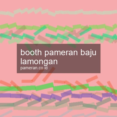 Booth Pameran Baju Lamongan