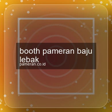 Booth Pameran Baju Lebak