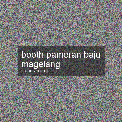 Booth Pameran Baju Magelang