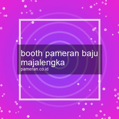 Booth Pameran Baju Majalengka