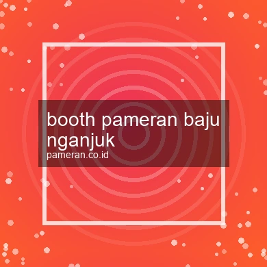 Booth Pameran Baju Nganjuk