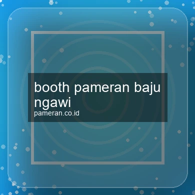Booth Pameran Baju Ngawi