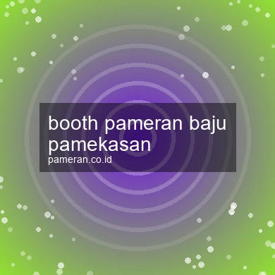 Booth Pameran Baju Pamekasan