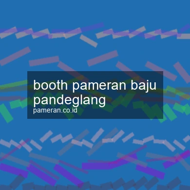 Booth Pameran Baju Pandeglang