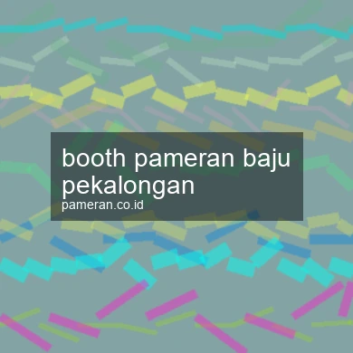 Booth Pameran Baju Pekalongan