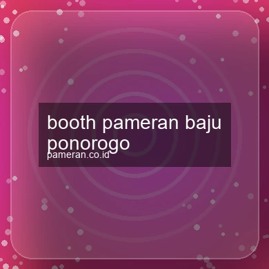 Booth Pameran Baju Ponorogo