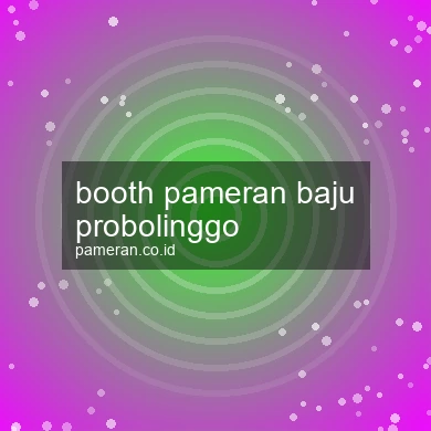 Booth Pameran Baju Probolinggo