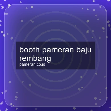 Booth Pameran Baju Rembang