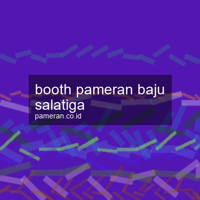 Booth Pameran Baju Salatiga