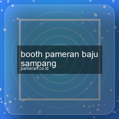 Booth Pameran Baju Sampang