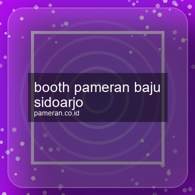 Booth Pameran Baju Sidoarjo