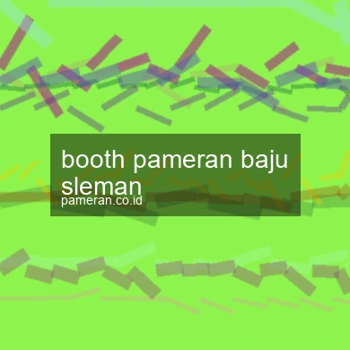 Booth Pameran Baju Sleman