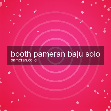 Booth Pameran Baju Solo
