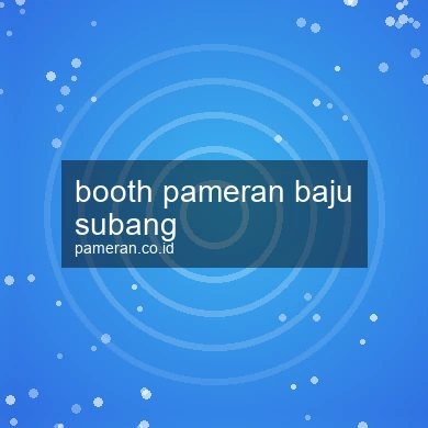 Booth Pameran Baju Subang