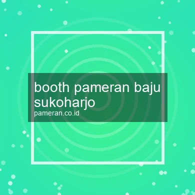 Booth Pameran Baju Sukoharjo