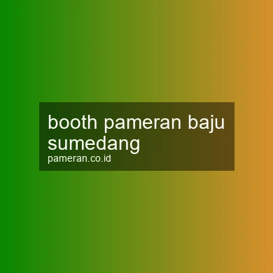 Booth Pameran Baju Sumedang