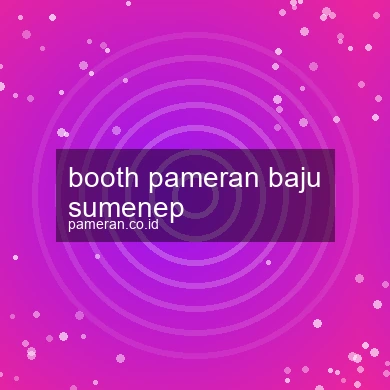 Booth Pameran Baju Sumenep