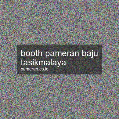 Booth Pameran Baju Tasikmalaya