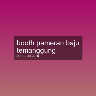 Booth Pameran Baju Temanggung