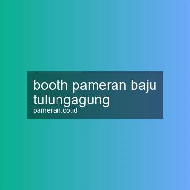Booth Pameran Baju Tulungagung
