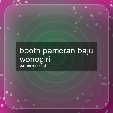 Booth Pameran Baju Wonogiri