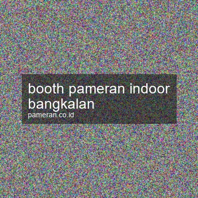 Booth Pameran Indoor Bangkalan