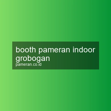 Booth Pameran Indoor Grobogan