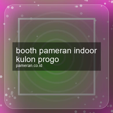 Booth Pameran Indoor Kulon Progo