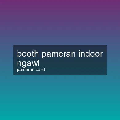 Booth Pameran Indoor Ngawi