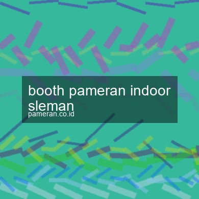 Booth Pameran Indoor Sleman