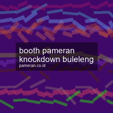 Booth Pameran Knockdown Buleleng