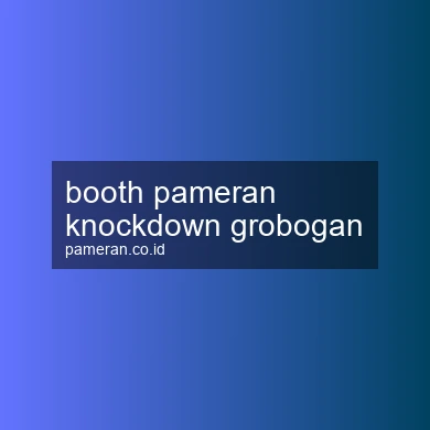 Booth Pameran Knockdown Grobogan