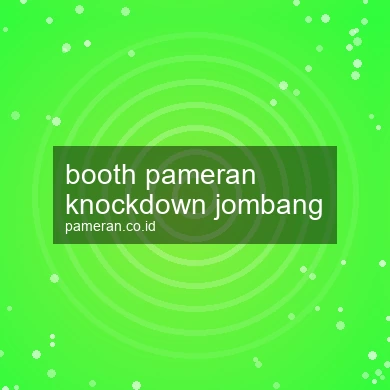 Booth Pameran Knockdown Jombang
